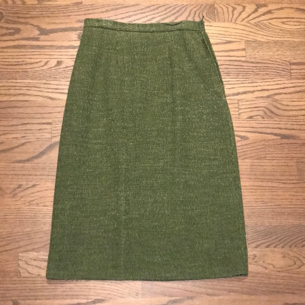 Vintage 1960’s BANFF High Waist Wool Pencil Skirt